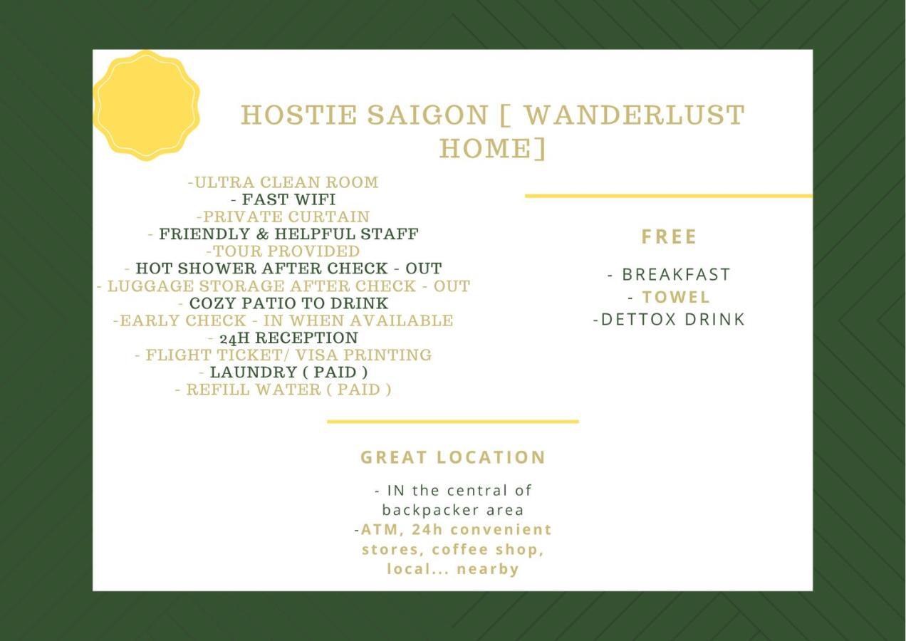 Hostie Saigon Wanderlust Home Ho Chi Minh Zewnętrze zdjęcie